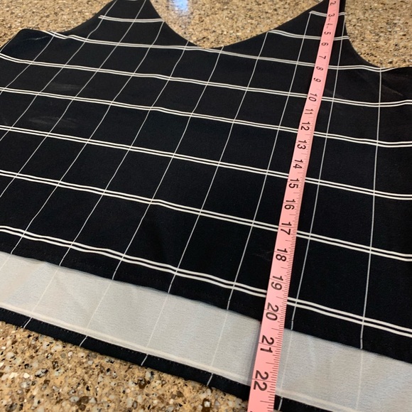 Grid Pattern Navy Cami - Picture 6 of 9